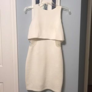 White fitted dress